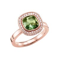 Ringe Thomas Sabo Dame Green Cosmo in Silber Spinello TR2029-635-6-56